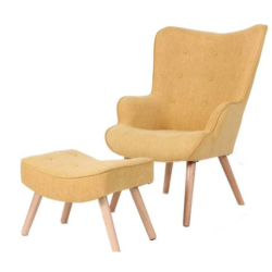 Jacob Chair & Ottoman - Yellow